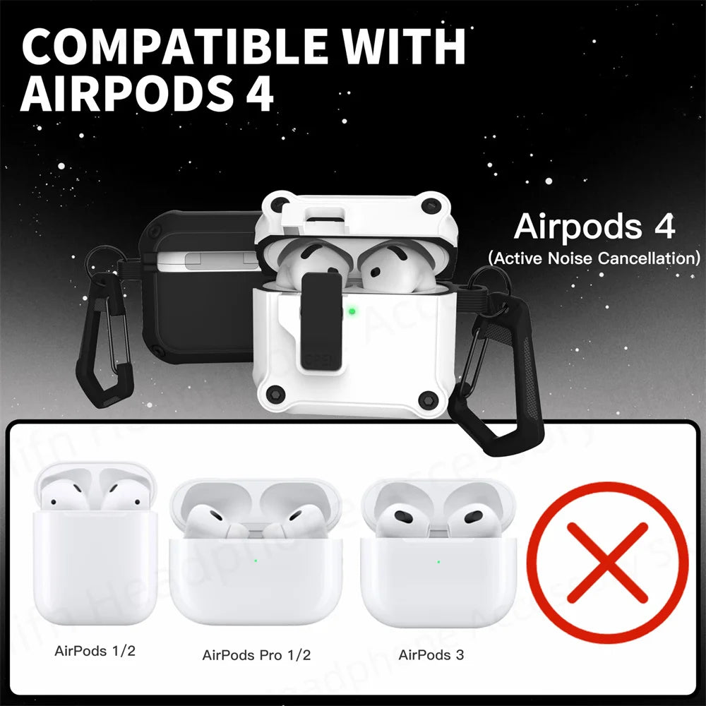 Case  Anti-queda AirPods 4 + Limpador