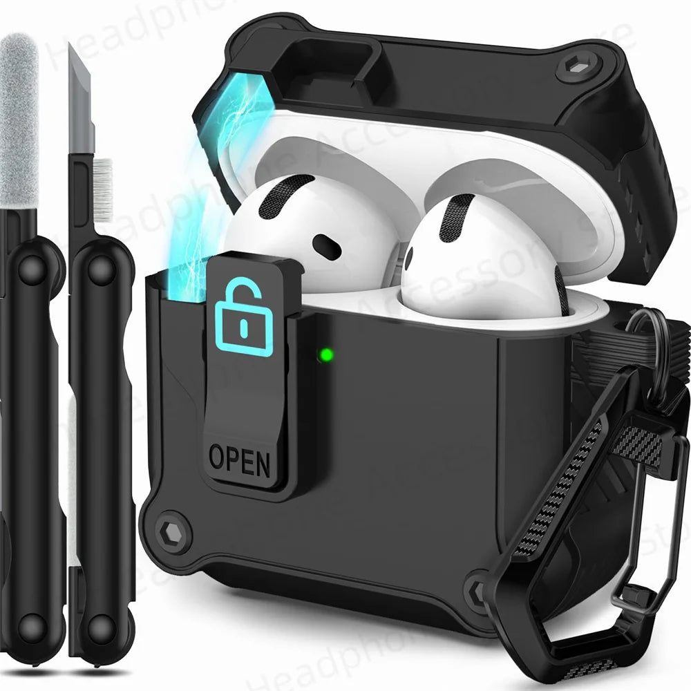 Case  Anti-queda AirPods 4 + Limpador