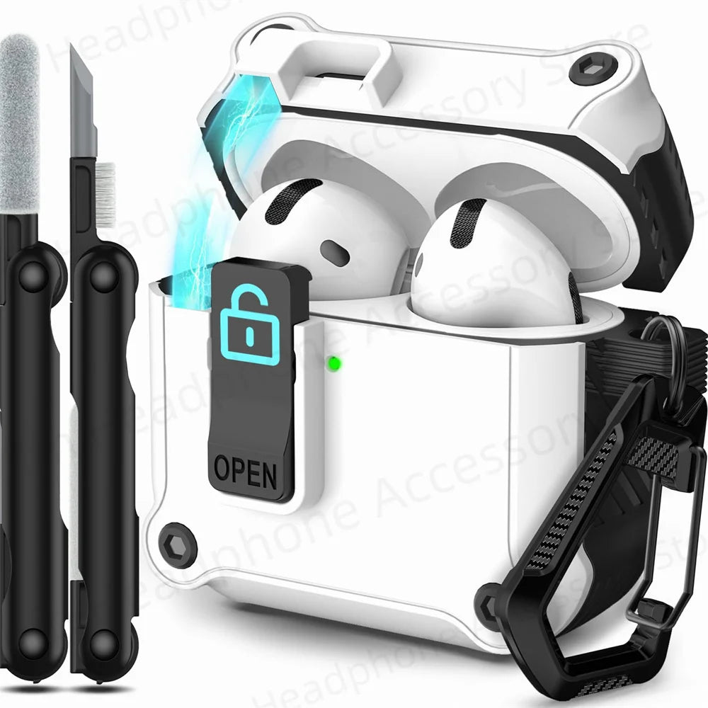 Case  Anti-queda AirPods 4 + Limpador